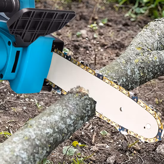 10 Inch Electric Saw Chainsaw 2000W Rechargeable Brushless Motor Woodworking Cutter Garden Tool for 18V Battery