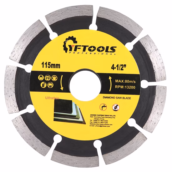 Segmented Diamond Saw Blades for Marble, Granite, Concrete, Stone Material Cutting