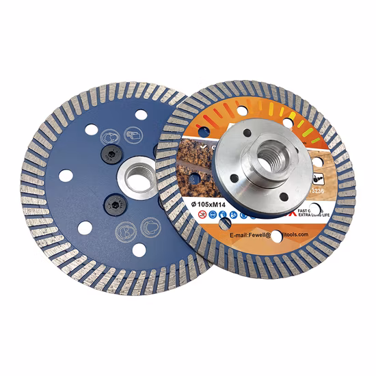 105mm M14 Flange Hot Press Small Diamond Turbo Saw Blade for Granite Cutting