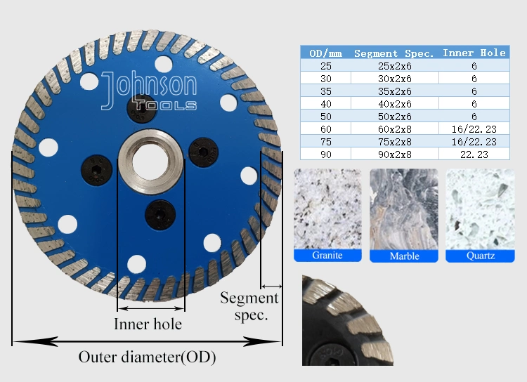 Wholesale Made in China 50mm to 350mm Sintered Circular Cutting Tool Hot Cold Pressed Diamond Saw Blades for Cutting Tile Granite Marble Stone Concrete