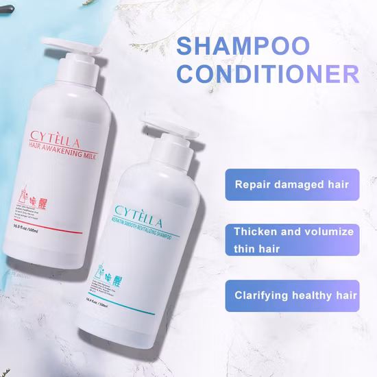 Mint Cool Summer Hair Shampoo+Conditioner Set Mosituring Repaired Product Hot Selling Set Rice-Water Enzyme Natural Hair Set