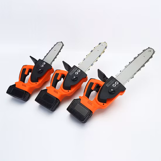10 Inch Electric Saw Chainsaw 2000W Rechargeable Brushless Motor Woodworking Cutter Garden Tool for 18V Battery