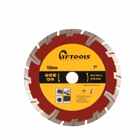Dry Cut Segment Diamond Saw Blade with Protective-Tooth